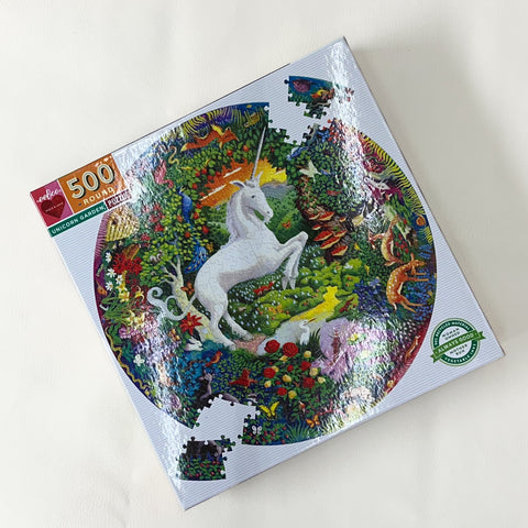 eeBoo Unicorn Garden 500 Piece Puzzle, All Pieces Counted