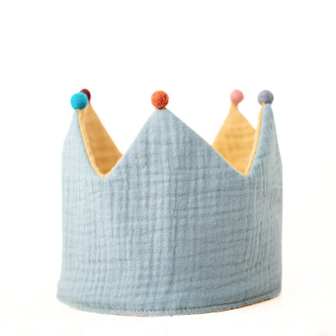 Birthday Crown - Reversible Mustard and Mint