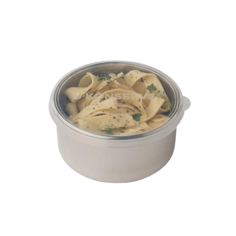 Round Stainless Container w/ Silicone Lid - 16 oz
