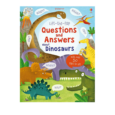 Lift-The-Flap Q & A Book About Dinosaurs