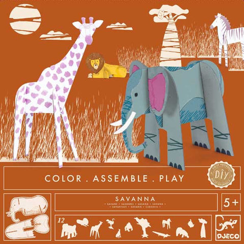 Color. Assemble. Play. - Savanna