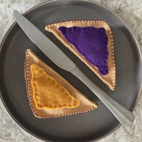 Felt Play Food - Peanut Butter and and Jelly Sandwich