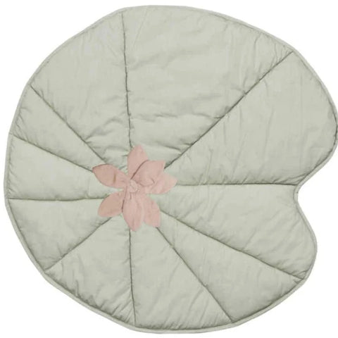 Washable Play Mat Water Lily - Olive