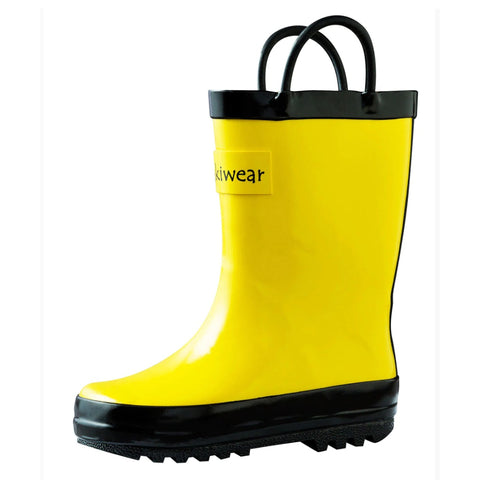 Rubber Rain Boots Yelow and Black