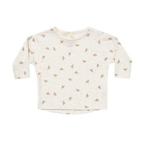 quincy mae long sleeve tee in doves