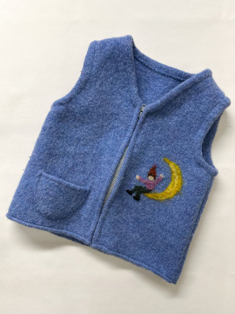 Wool Waldorf Vest, Fits like 5-6y