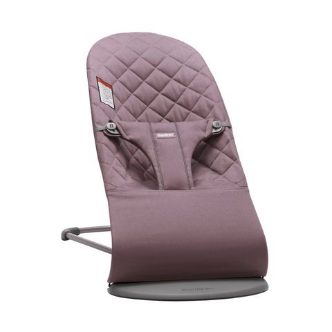 BabyBjorn bouncer bliss in deep purple, an infant bouncer, a baby chairb