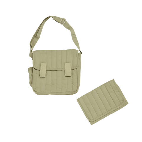 olliella convertible changing bag in sage