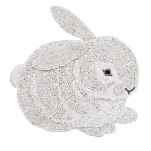 Washable Animal Cotton Rug Bunny