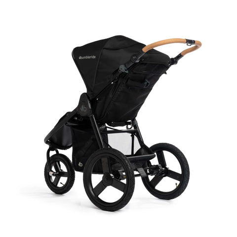 bumbleride speed stroller in black from the back