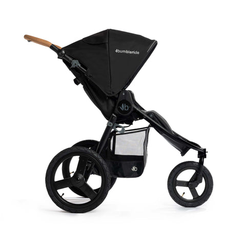 bumbleride speed stroller in black from the side