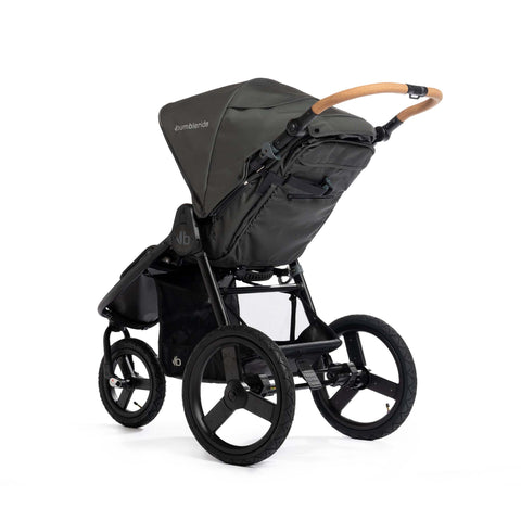 bumbleride speed stroller in storm  from the back