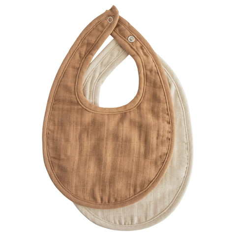 Organic Cotton Muslin Bib - 2 Pack