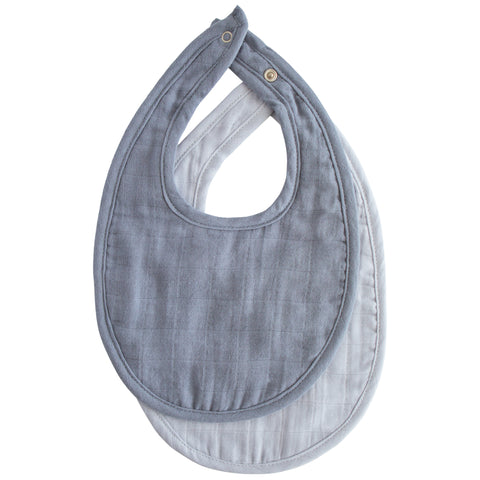 Organic Cotton Muslin Bib - 2 Pack