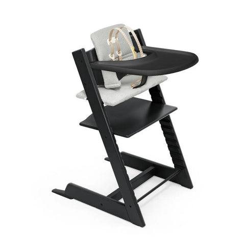 Tripp Trapp Complete High Chair Bundle Black & Nordic Grey