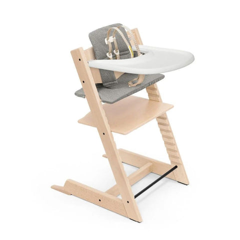 Tripp Trapp Complete High Chair Bundle Natural & Grey Dots