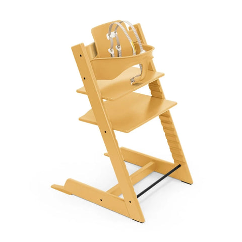 stokke tripp trapp and baby set bundle in sunflower yellow