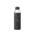 W&P glass water bottle in charcoal