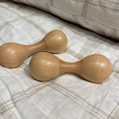 Handmade Wooden Double Maracas