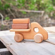 Wooden Little Logging Truck