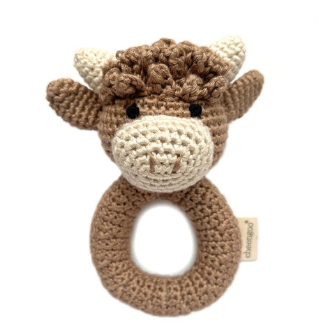 Ring Rattle - Highland Cow