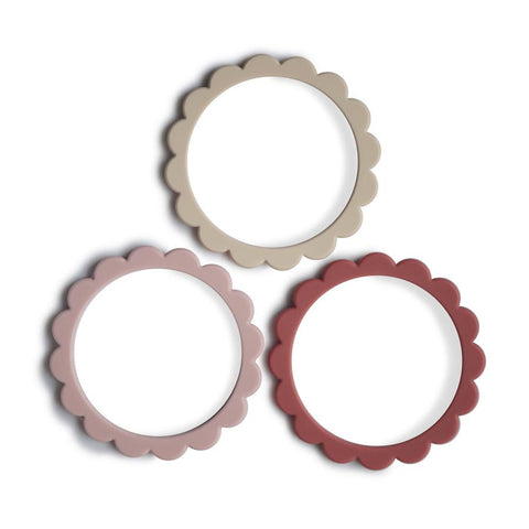 Flower Teething Bracelet - 3 Pack