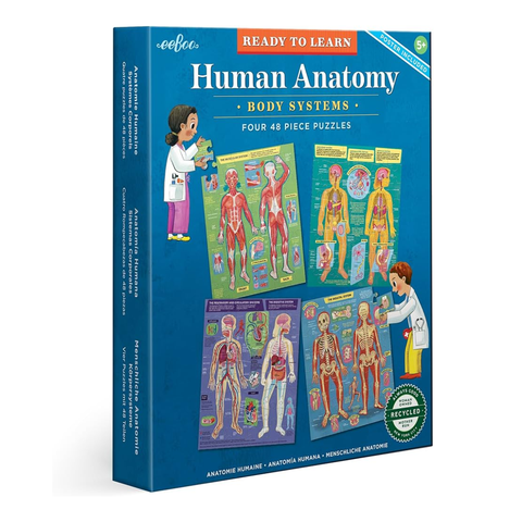 48 Piece Puzzle Set - Human Anatomy Body Systems