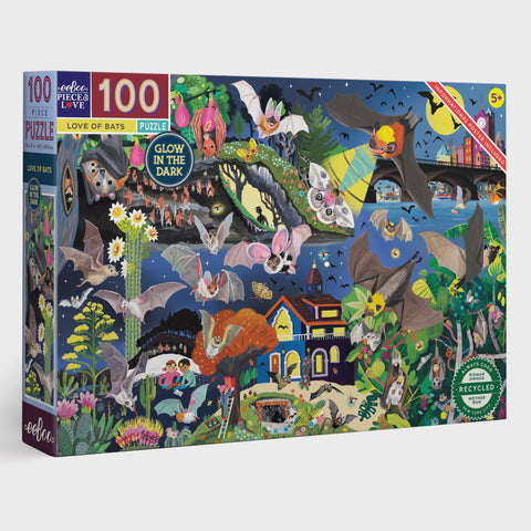 100 Piece Puzzle - Love of Bats