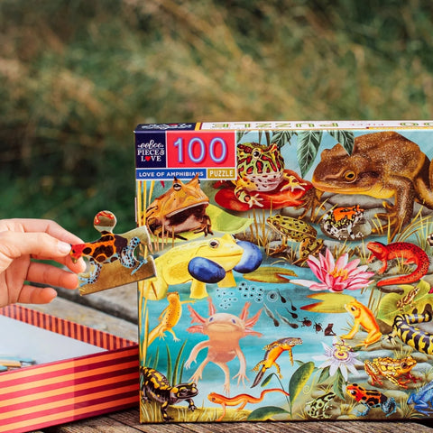 100 Piece Puzzle - Love of Amphibians
