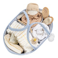 fephas rope diaper caddy in blue from the top