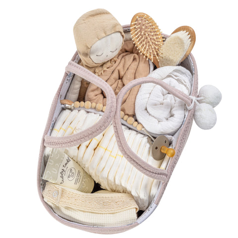 fephas diaper rope caddy in vintage rose