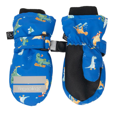 Ski Mittens - Dinos on Ice