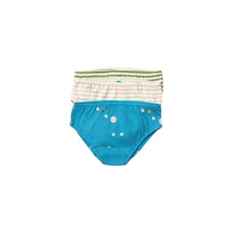 Little Green Radicals Organic Underwear 3 Pack Set - Dawn