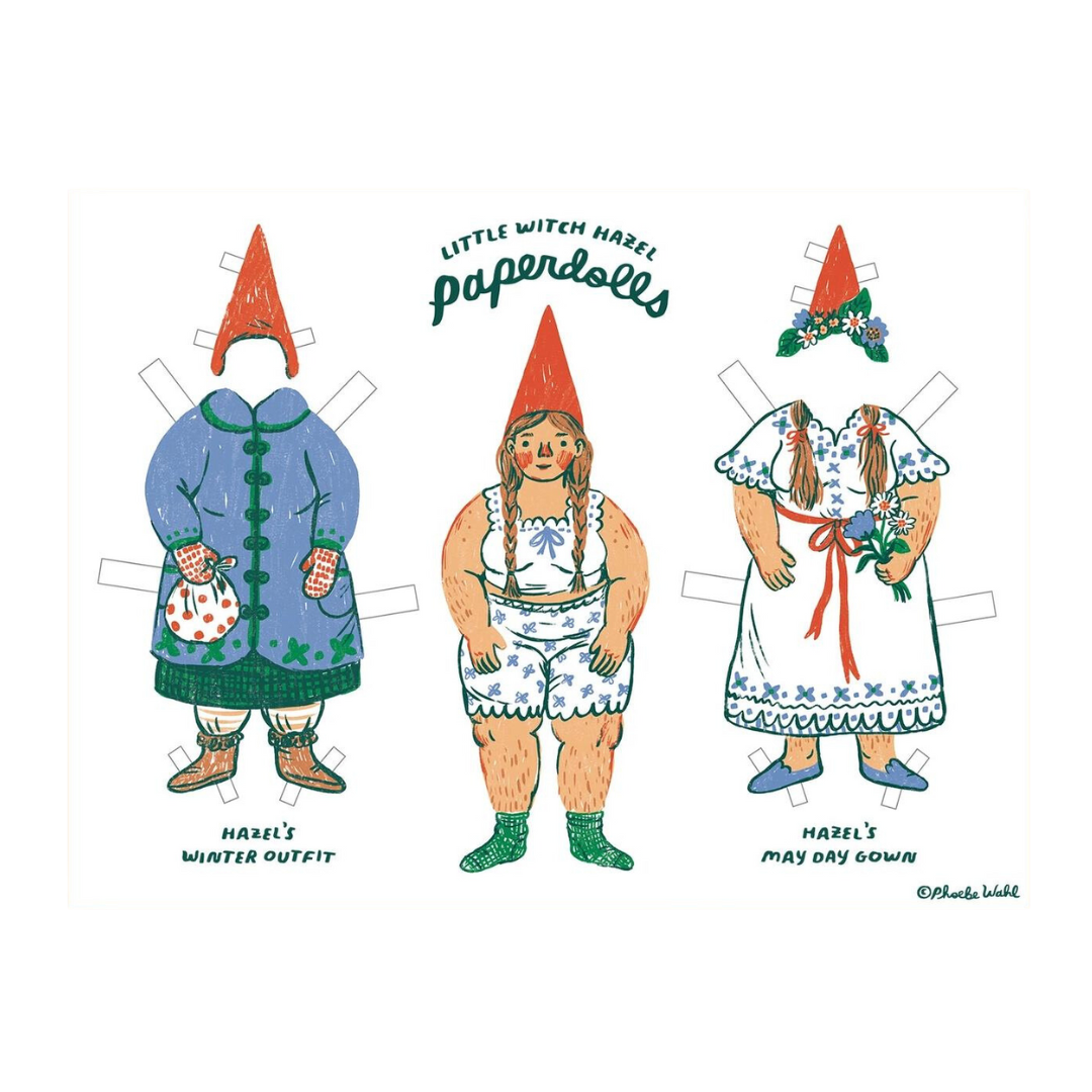 phoebe wahl little witch paper dolls