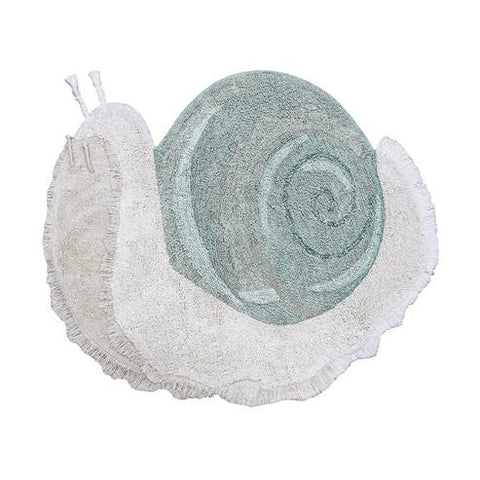 Washable Animal Cotton Rug Snail