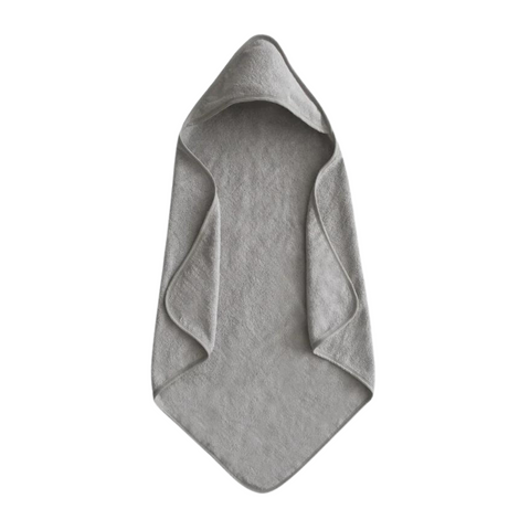 Organic Cotton Hooded Towel - Gray