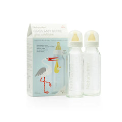 natursutten glass baby bottle 8 oz in package