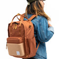product of the north elkin diaper bag backpack in hazelnut