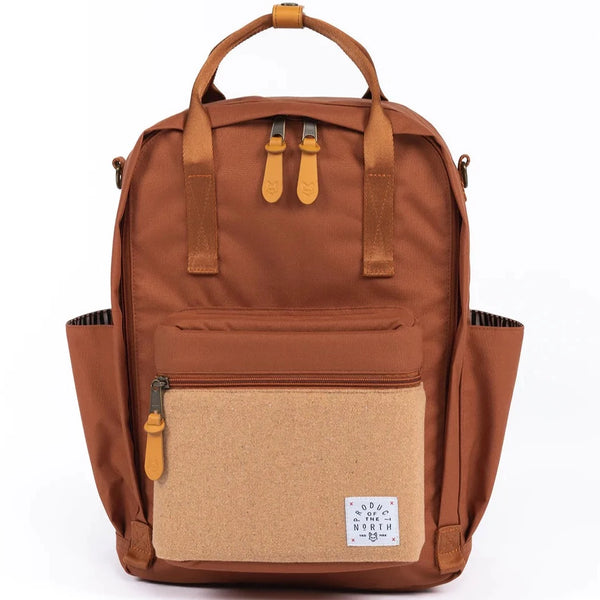 product of the north elkin diaper bag backpack in hazelnut