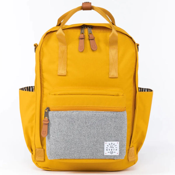 product of the north elkin diaper bag backpack saffron