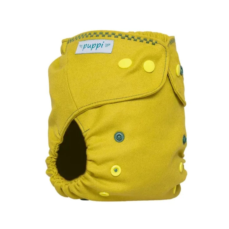 puppi merino wool diaper cover in olive grove