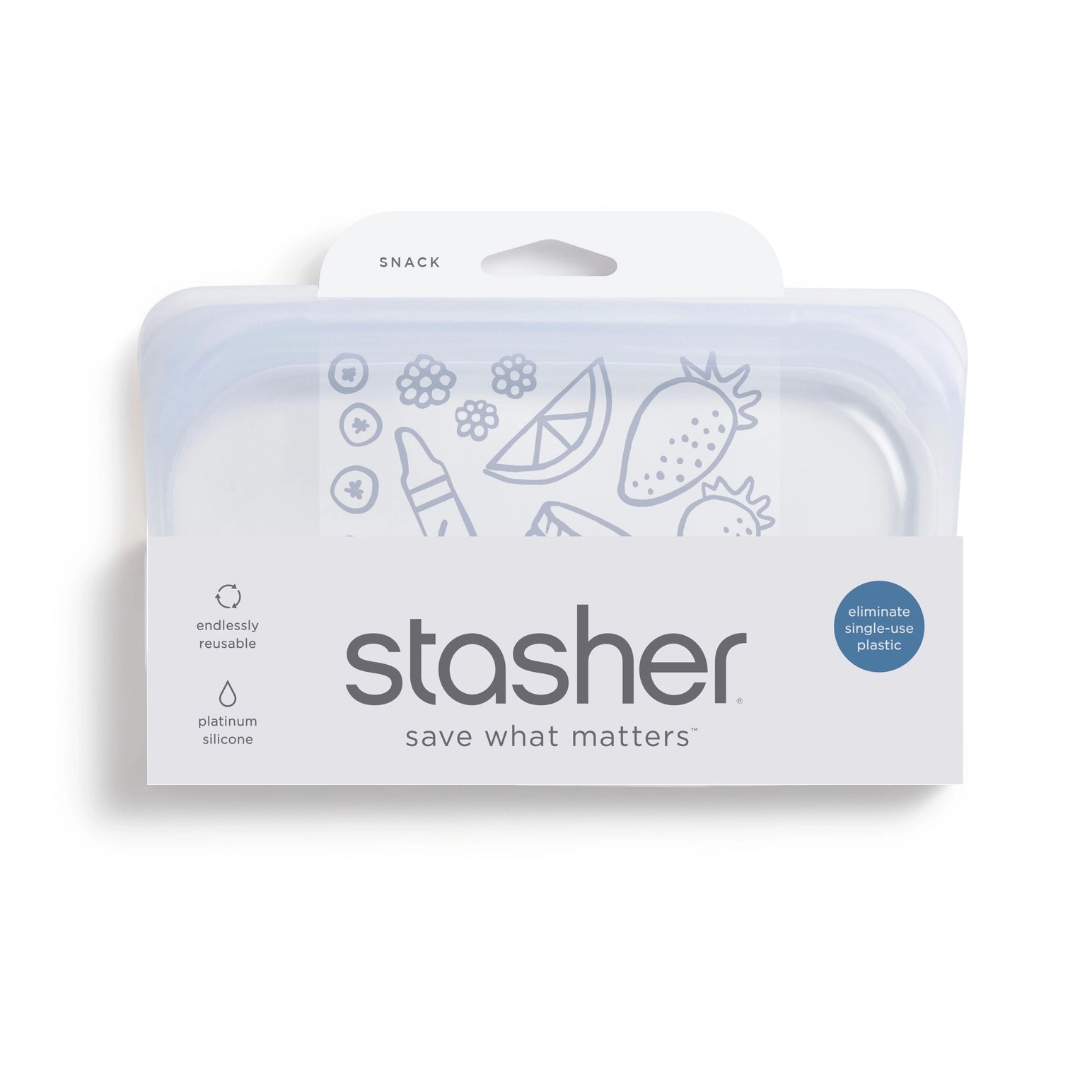 stasher snack bag clear