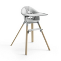 Stokke Clikk High Chair Natural Wood Grey