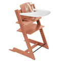 Stokke Tripp Trapp High Chair², Cushion & Tray Terracotta Wood and Terracotta Cushion