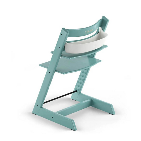 Stokke Tripp Trapp High Chair Storage Tray on Aqua Chair