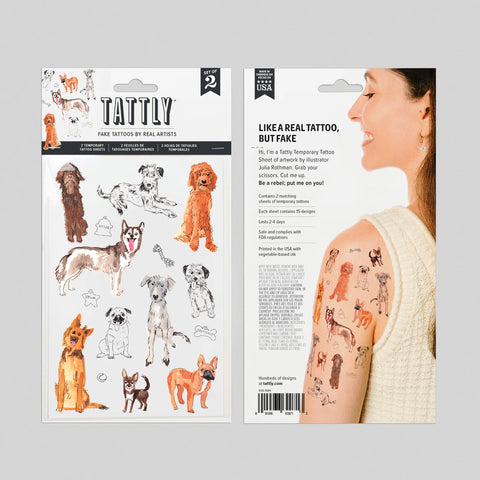 Temporary Tattoos - Dog Park