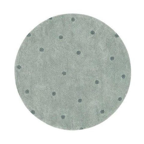 Washable Round Rug - Dot Sage