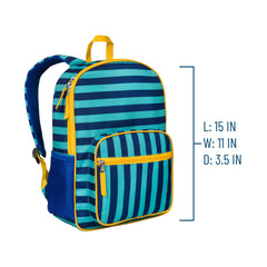 Recycled Eco-Backpack - Blue Stripes