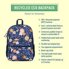 Recycled Eco-Backpack - Wildflower Bloom