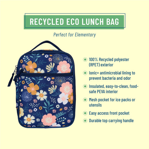 Recycled Eco-Lunchbag - Wildflower Bloom